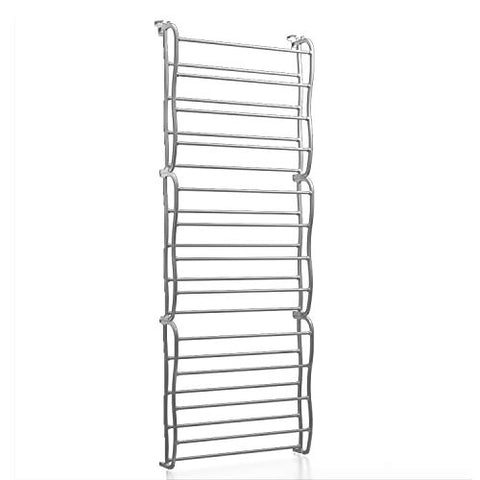 Berry Ave Hanging Shoe Rack (3-Tier) Over-The-Door Footwear Organizer | White, Heavy-Duty Metal Shelving for Tennis, Athletic, Boots, and More | Men, Women, Kids