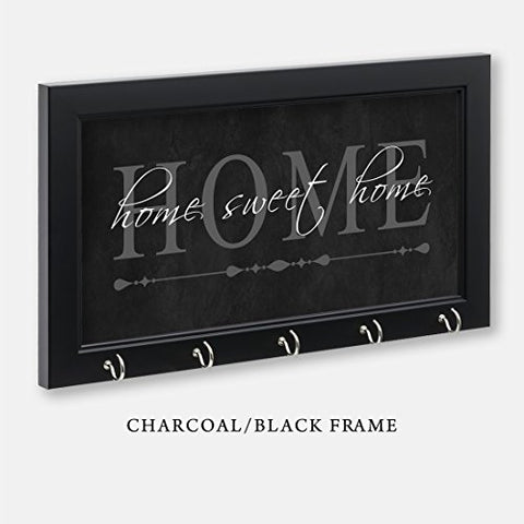 Home Sweet Home Key Holder, Charcoal Color