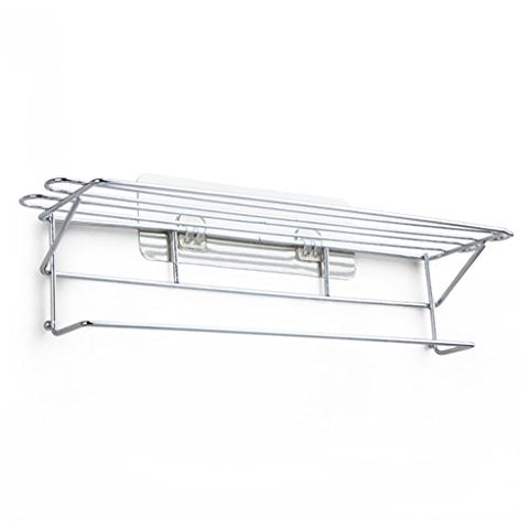 Ping Bu Qing Yun Towel Rack - Stainless Steel, Punch-Free, Double-Layer Bathroom Towel Rack, Suitable for Bathroom, Home -40x11x10cm Towel Rack