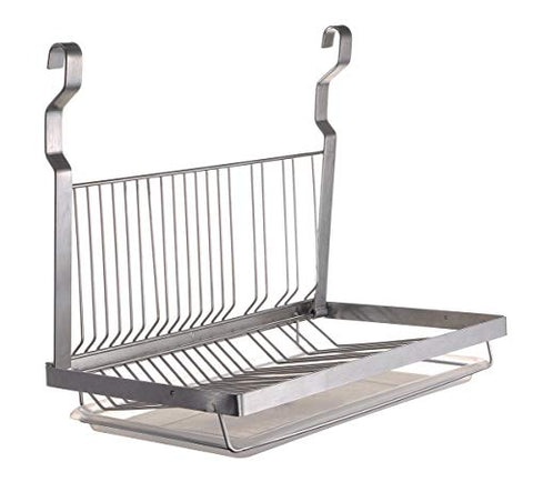 TQVAI Hanging Dish Drying Rack with Drain Board - Stainless Steel