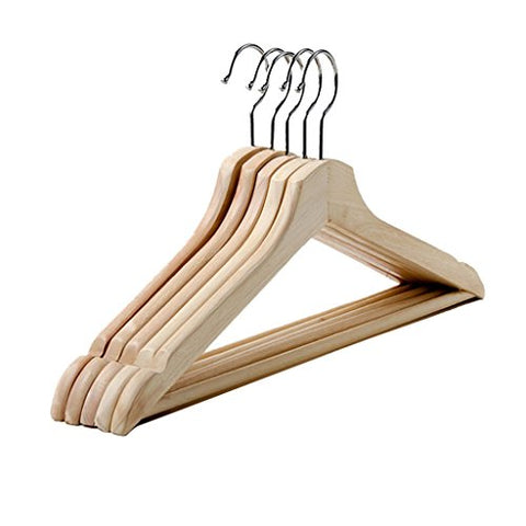 DYFYMX Retro Wood Hangers Adult Wood Hangers, Home/Clothing Store Garment Racks (10pcs / 20pcs) Free-Standing Coat and hat Rack (Color : Wood Color, Size : 20)