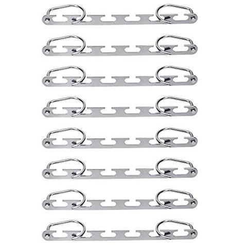 Space Saving Hangers 8 Pack Metal Magic Hangers Closet Space Saving Wardrobe Clothing Hanger Oragnizer, 360 Degree Rotating Twirl Tie Rack-Huston Lowell