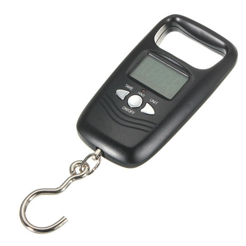 Fish Fr 110lb/50kg LCD Display Electronic Balance Digital Fishing Postal Hanging Hook Scale, 2 AAA Batteries Included