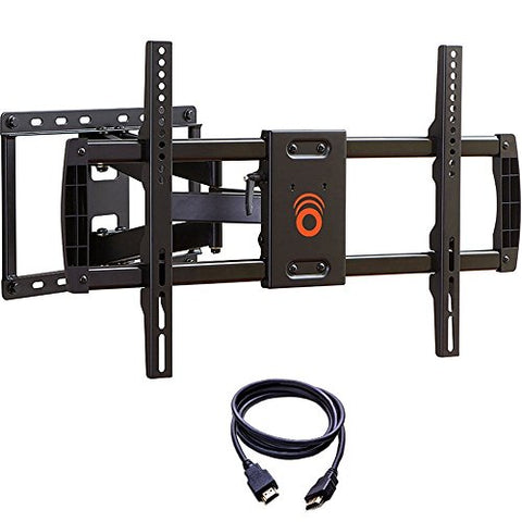 ECHOGEAR Full Motion Articulating TV Wall Mount Bracket for Most 37-70 inch LED, LCD, OLED and Plasma Flat Screen TVs w/VESA Patterns up to 600 x 400-16" Extension - EGLF1-BK