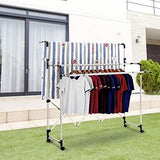 SUNPACE Laundry Drying Rack for Clothes SUN001 Rolling Collapsible Sweater Folding Clothes Dryer Rack for Outdoor and Indoor Use