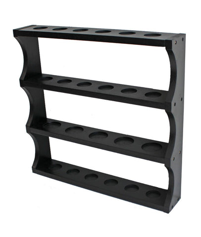 Shot Glass Display Rack Curio Wall Shelf (Black Finish) SC05-BL