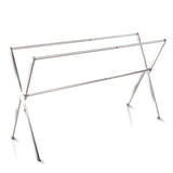 NON ROCK Stainless Steel Laundry Drying Rack Free Installed,Expandable,oldable Space Saving,55-95 Inch,Heavy Duty