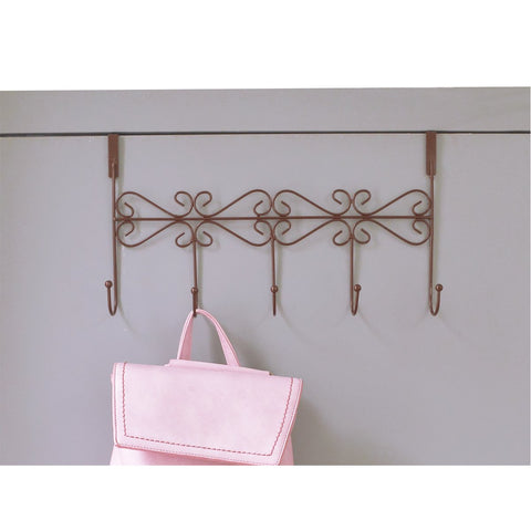 Over Door Rack Hook Hanger. Marrywindix 5 Hook Metal Hanger for Hanging Clothes , Coat , Hat Belt