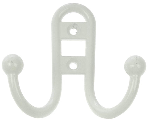 Dorman Hardware 4-1763 One Coat Hook Hoop Double, White