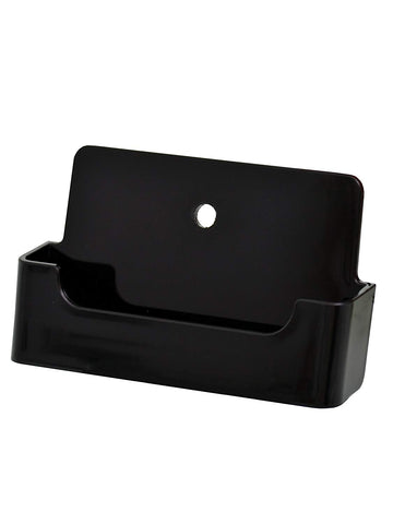 Marketing Holders Black Single Wall Business Card Display Rack Premium Gift Card Holder Acrylic Qty 1
