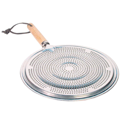 Flame Simmer Ring Heat Diffuser with Wood Handle