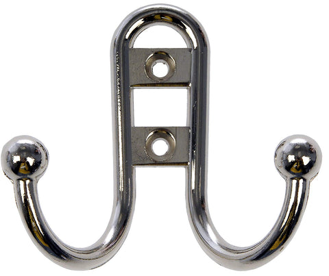 Dorman Hardware 4-1764 One Coat Hook Hoop Double, Platinum