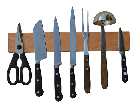 Wood Magnetic Knife and utensil holder / Bar - 15.75"