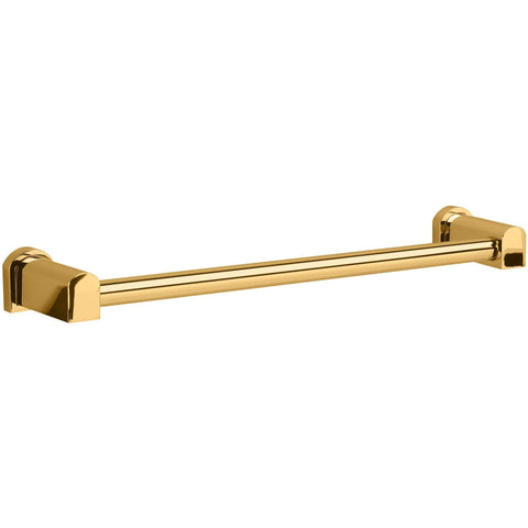 Bellaterra Wall Towel Bar Rail Holder Hanger Bath Towel Hanging Rack, Brass