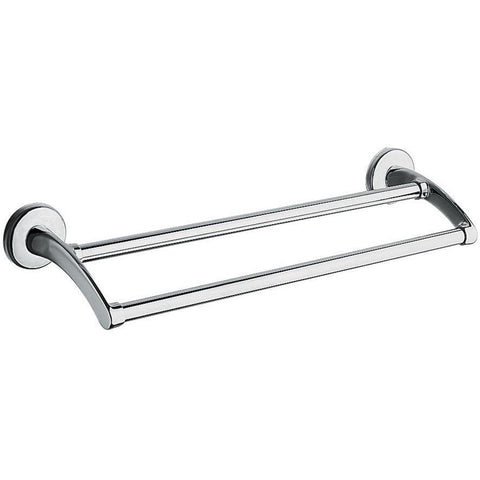 BA Hotel Wall Double Towel Bar Rail Holder Hanger Bath Towel Hanging Rack - Brass