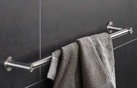 PSBA Towel Bar Rail Holder Hanger for Bathroom Towel Hanging Rack, Steel Matte - More Sizes Available