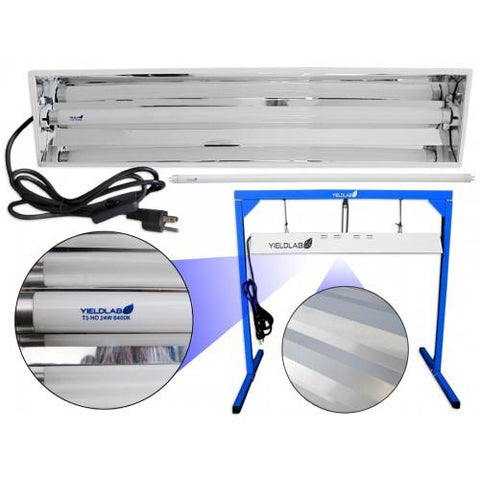 Yield Lab Complete 24 Watt T5 Fluorescent Kit (6400K for Veg/Clone)